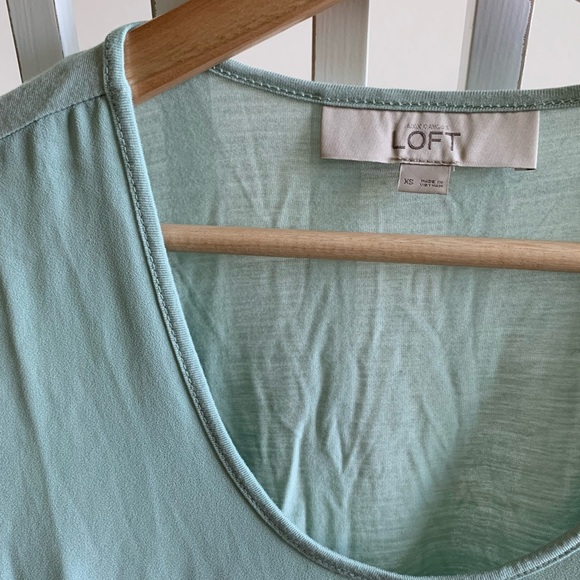 LOFT Top Mint Green XS - Picture 3 of 3